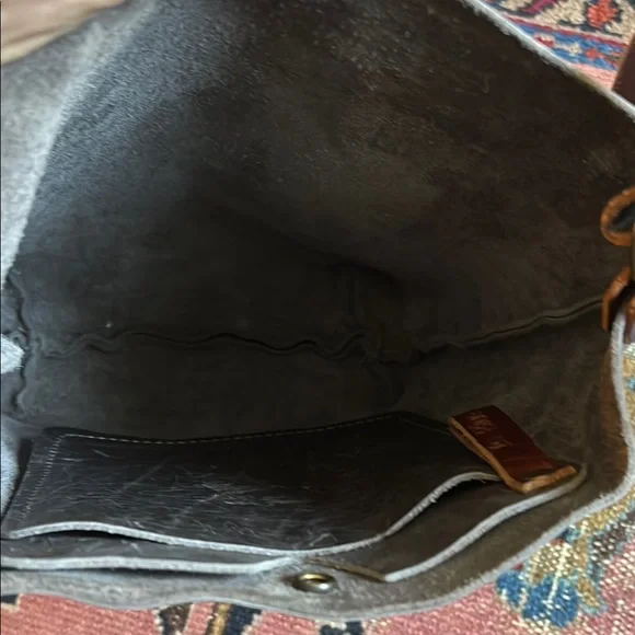 New Handmade Brownish Gray Leather Crossbody from Etsy Small Business - Picture 4 of 8